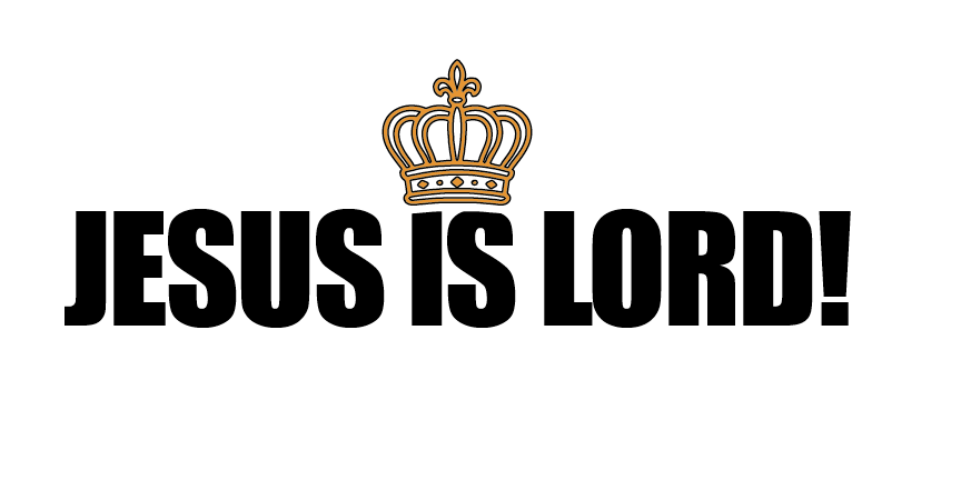 Jesus is Lord! crown sticker